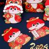 6pcs Traditional 2025 Snake Year Red Envelopes Laser Good Lucky Red Packets  Wedding Birthday