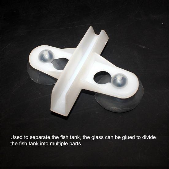 Yousheng 5 Pièces Ventouses de Séparation Feuille Séparatrice à Forte Aspiration Clips d'Isolation en Plastique pour Aquarium