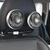 360 laipsnių pasukamas automobilio aušintuvo ventiliatorius, dviejų galvučių automobilio galinės sėdynės automatinis aušinimo ventiliatorius, mažai triukšmo skleidžiantis aušinimo ventiliatorius, automobilių elektros prietaisai