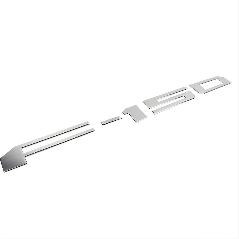 

1 шт. Логотип пикапа F150 Ford Raptor, Логотип задней двери багажника Ford Raptor 2021, Наклейка на автомобиль в стиле канавок с буквами из АБС, Наклейка для пикапа F150 серебряный