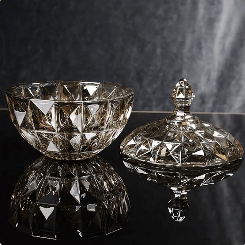 European Crystal Glass Candy Dish