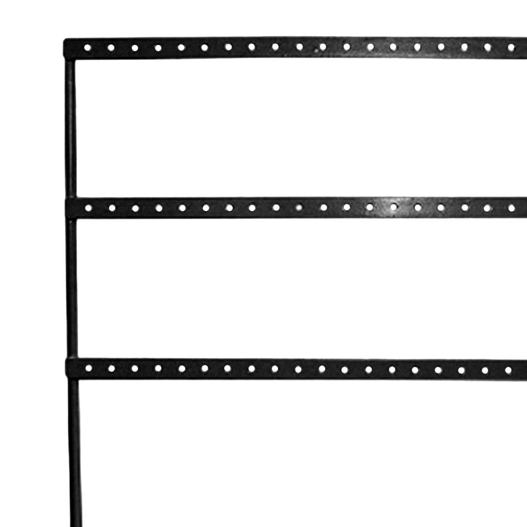 Jewelry Stand 3 Layers Elegant Style Compact Large Capacity Iron Material Decorative Practical