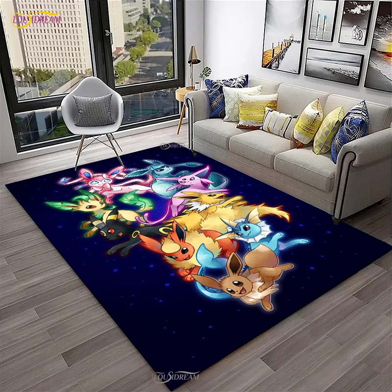 Pokemon Pikachu Κινούμενα Σχέδια Anime Χαριτωμένο Χαλί για Σαλόνι Υπνοδωμάτιο Χαλί Κουζίνας Πόρτας Παιδικό Αντιολισθητικό Πατάκι Δαπέδου Alfombra Δώρο Γενεθλίων