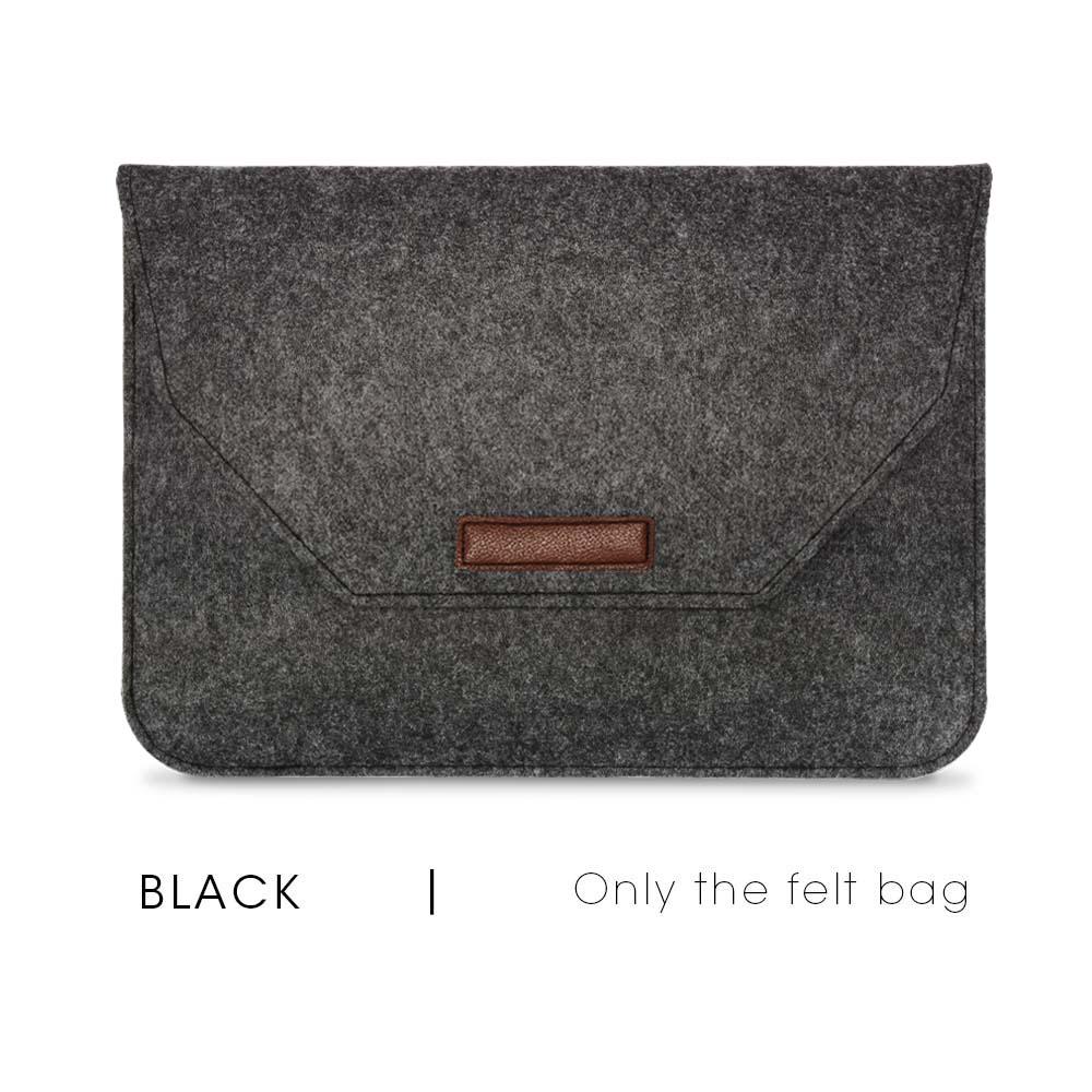 Wool Felt Laptop Bags Sleeve Cover 11" 13 15.6 Inch For Macbook Air Pro Case For Notebook With Mousepad Or Power Mini-Pack Gift