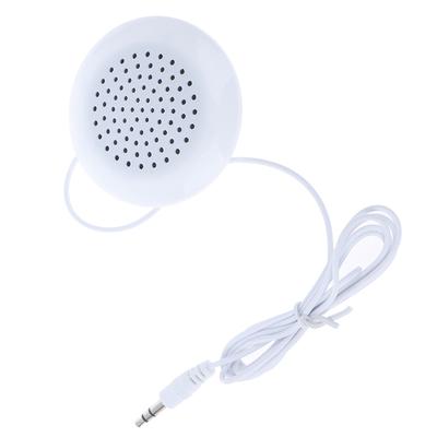 Přenosný 3,5 mm pomocný polštářový mini reproduktor pro Mp3 Mp4 CD telefon Bílý