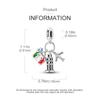 Charms Copperbriefcase Leaning Tower Aircraft Pendants Fit Charms Plataoriginal Bracelet Women Jewellery Making Gifts
