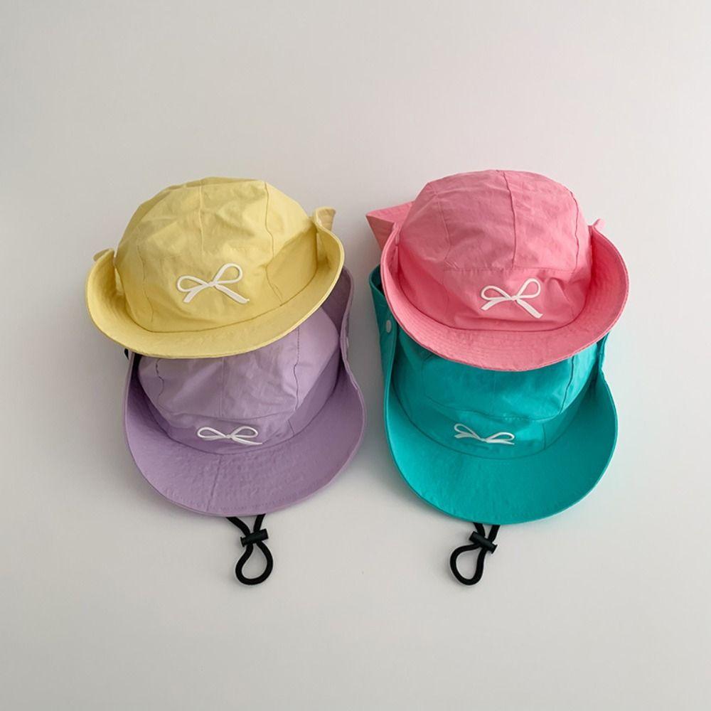 

Korean Style Summer Kid Sunhat Quick-dry Children s Fisherman Hat Cute Candy Color Bucket Hat Boy жовтий