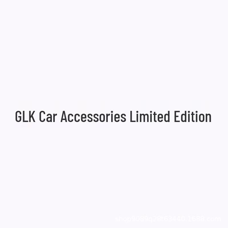 3D Heck-Typenschilder für die Mercedes-Benz GLK-Klasse: Kompatibel mit GLK220, GLK250, GLK300 Modifikationen.