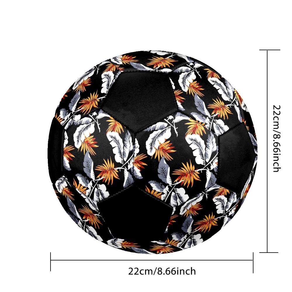 1pc Tropical Leaves Durable Soccer Ball/Football, Size 5, Perfect for Training, Entertainment And Competition,Gift Yy26060651