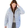 Rib down jacket women's autumn and winter new popular hooded light and thin short trendy fashion loose coat