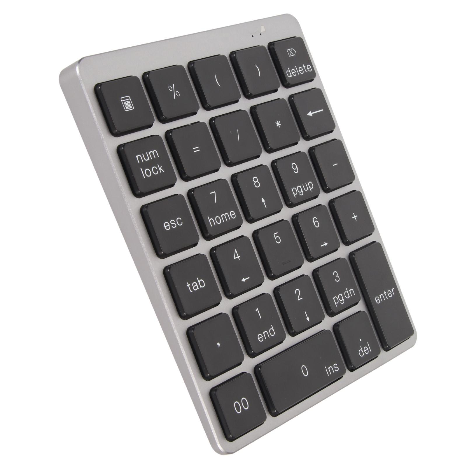 

Numeric Keyboard USB Rechargeable Wired 28 Keys Thin Portable Aluminum Alloy