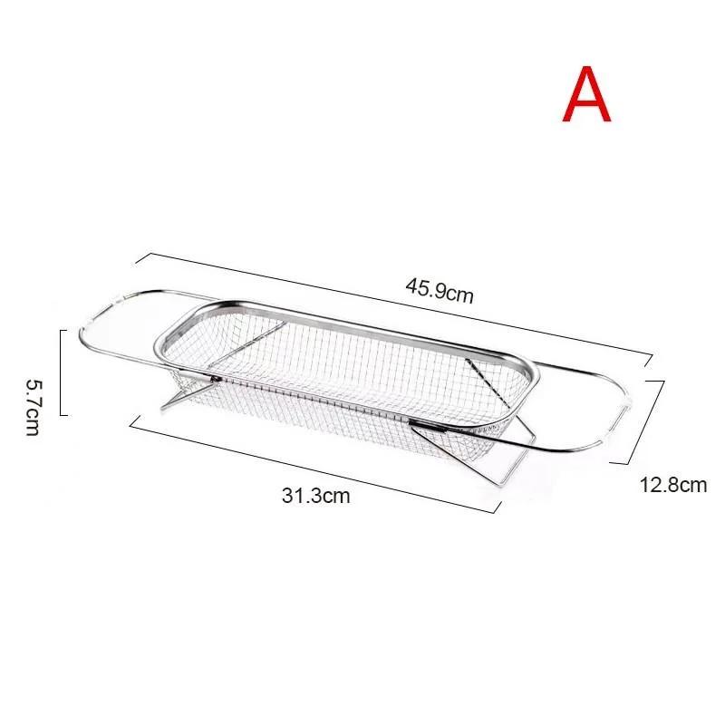 Nerūsējošā tērauda izvelkamais notekas grozs Mājas dārzeņu mazgāšanas grozs Augļu dārzeņu filtru grozs Virtuves izlietnes notekas statīvi