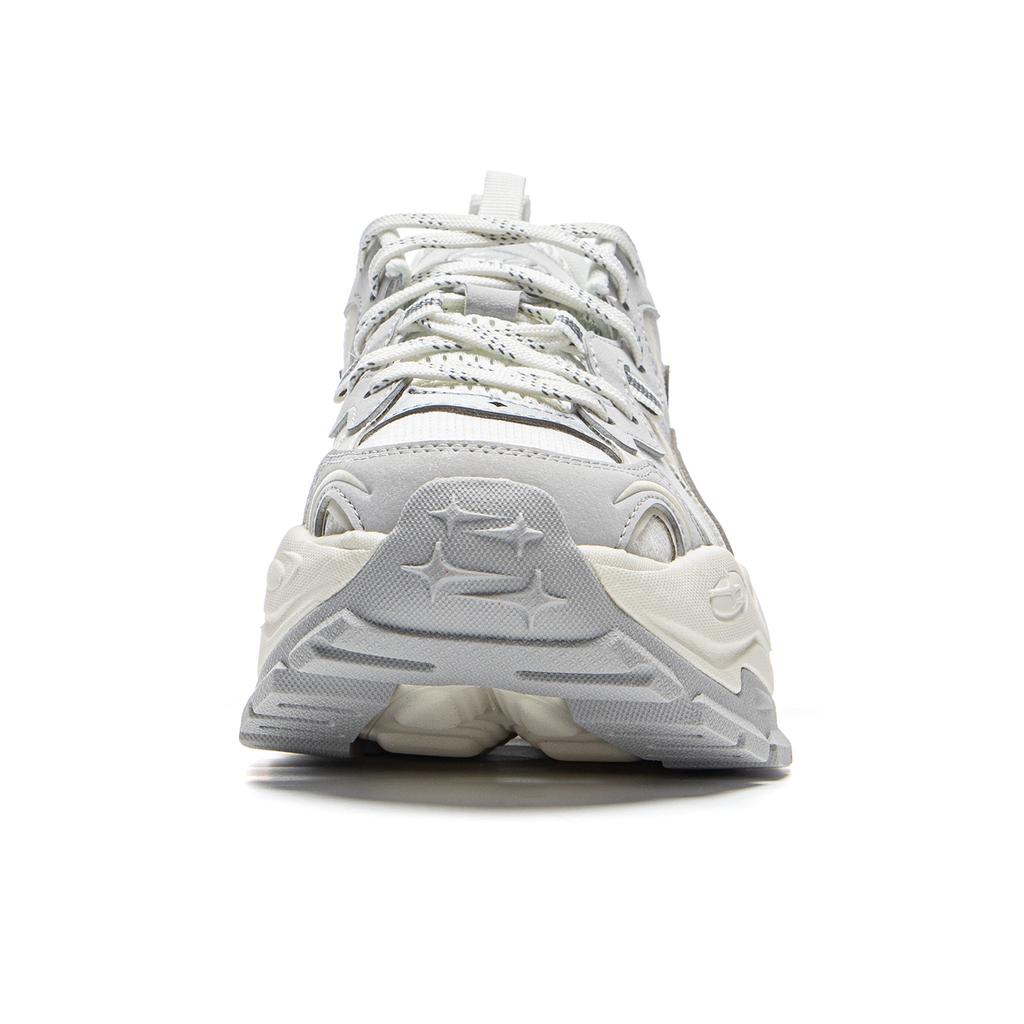 Li Ning Disney Toy Story X  Star Bright Soft Rebound Retro Trendy Thick Sole Women Sneakers Silver AGCV046-1