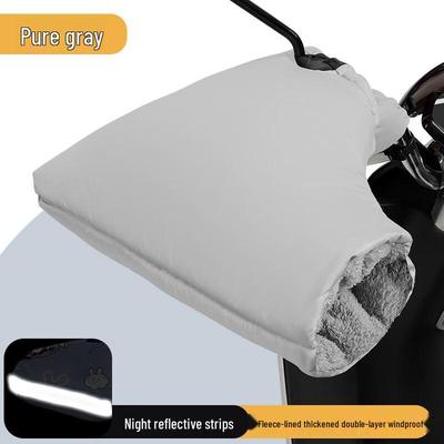 Tingbai Warm Windproof Motorcycle Gloves & Handlebar Muffs