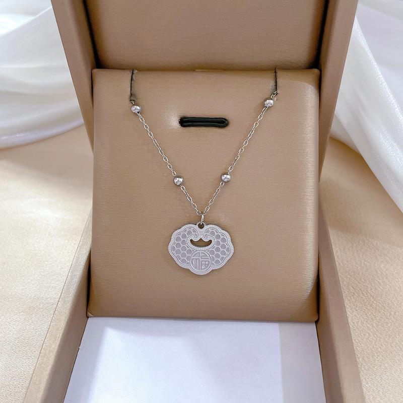 Real Gold Cold Necklace In The E-Commerce Good Goods Furnace, Women'S Collarbone Chain With Jewelry