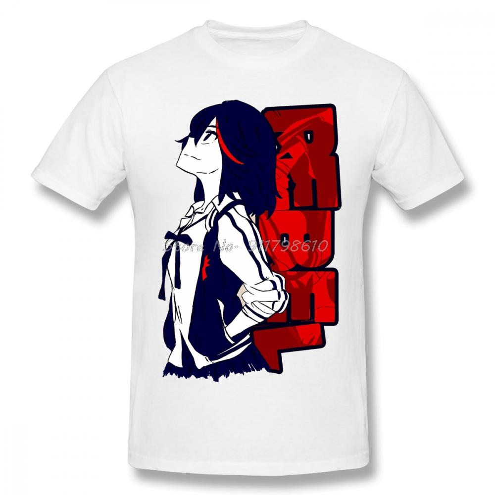 Kill La Kill - Rebel Ryuko T Shirt White Gintama Printed Tshirt Summer Large TShirt Anime Men Tee Streetwear Harajuku