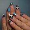 24Pcs/Set False Nails Easy DIY Nail Art Artificial Nail Kit Quick Style Change Fake Nails with Seamless Fit Nail Salon Party Wedding
