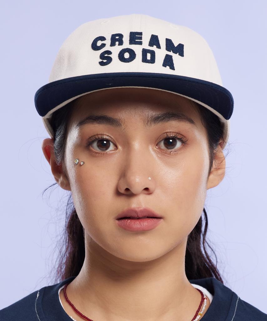 CREAM SODA LAB Applique Panel Ball Cap Navy