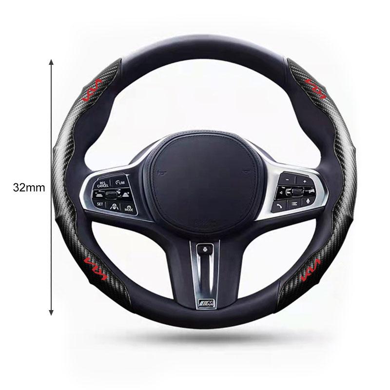 Car Steering Wheel Cover Carbon Fiber Sports Ultra-thin Non-slip Card Cover For KIA Ceed Rio Sportage R K2 K3 K4 K5 K6 Soul Opeima Ceed Sorento Cerato