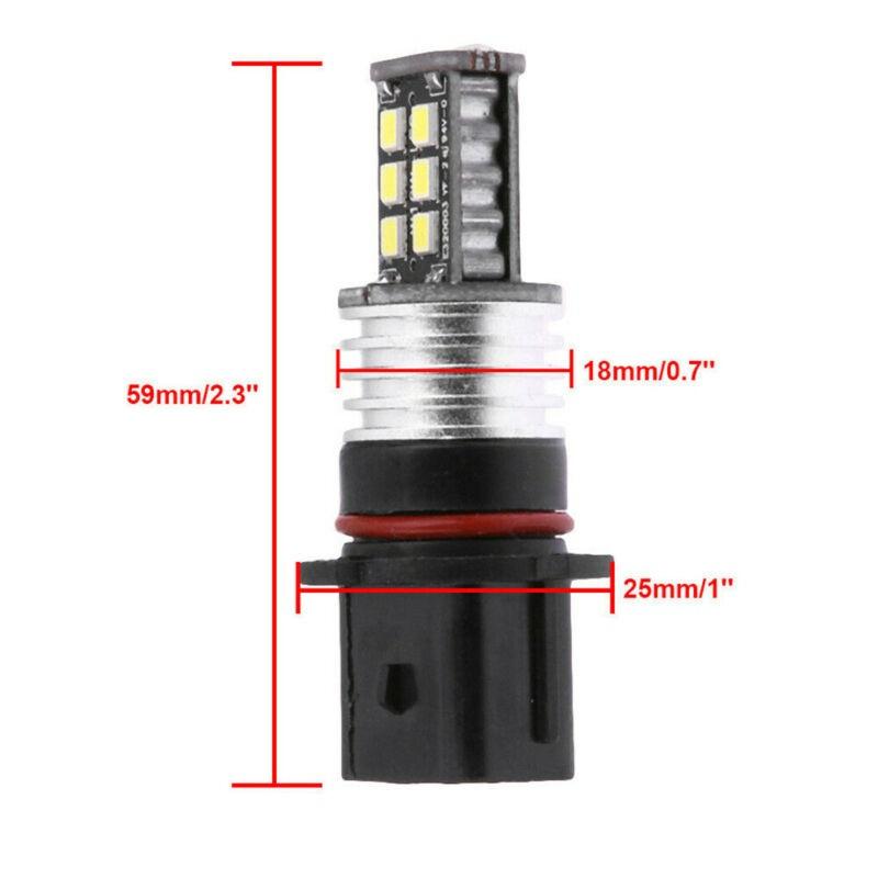 2x Canbus P13W 2835 15 LED Fog Lamp Daytime Running Light DRL Fog Bulb LED Replacement Bulbs Car Turn Signal Lamp 12V