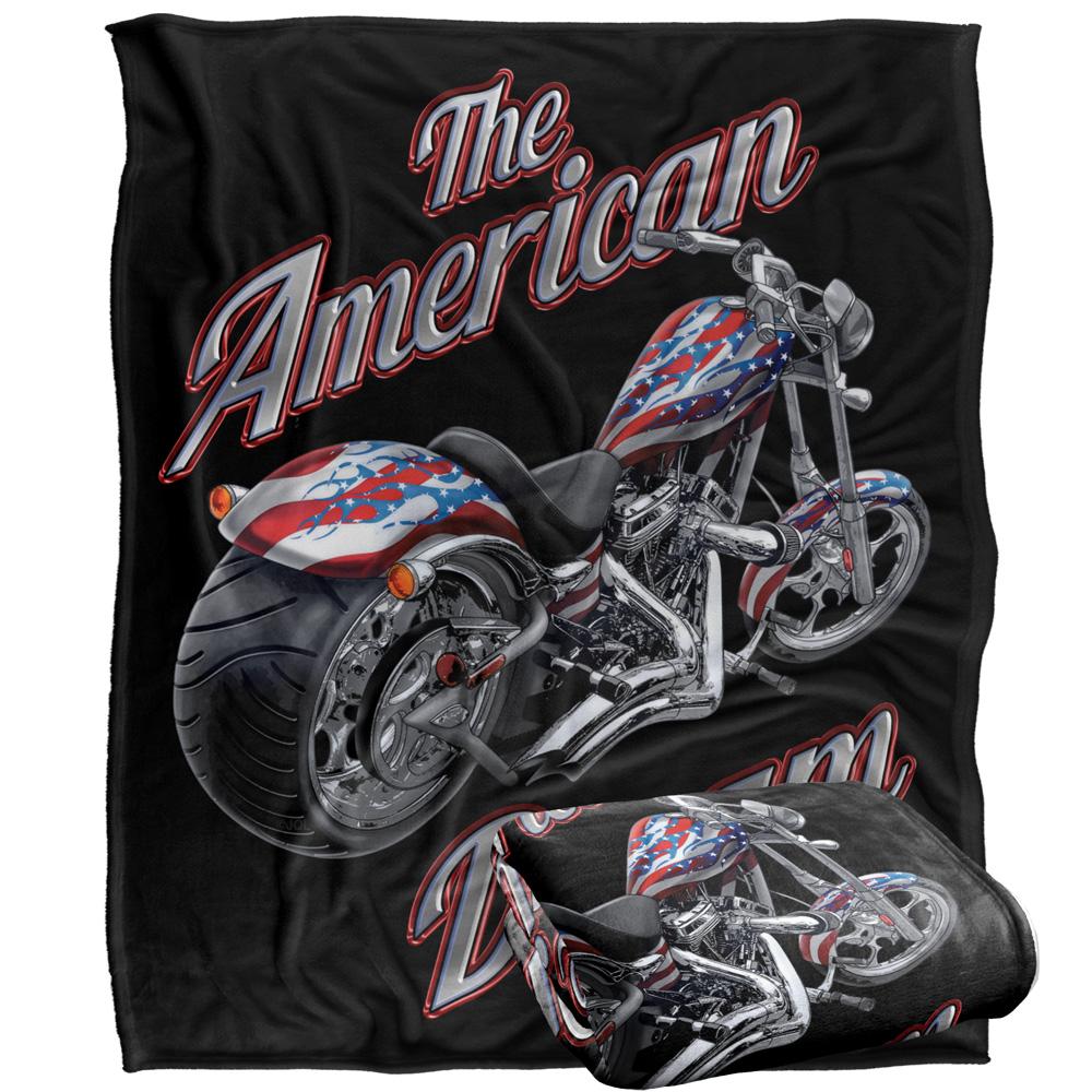 JQ Licensing James Piazza The American Dream Silky Motorbike Supersoft Blanket