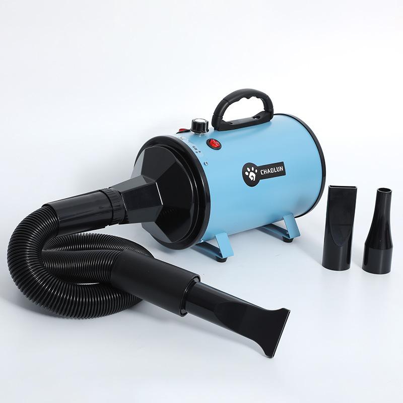Pet Dog Hair Dryer Professional for Dogs Cat Grooming Warm Wind Adjustable Blow-Dryer with 3 Nozzles and Extendable Hose