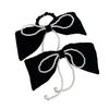 Pince à Cheveux Nœud Ruban Doux pour Femmes Filles Épingles à Cheveux Nœuds Perles Faits Main Accessoire pour Cheveux Corde à Cheveux Headwear