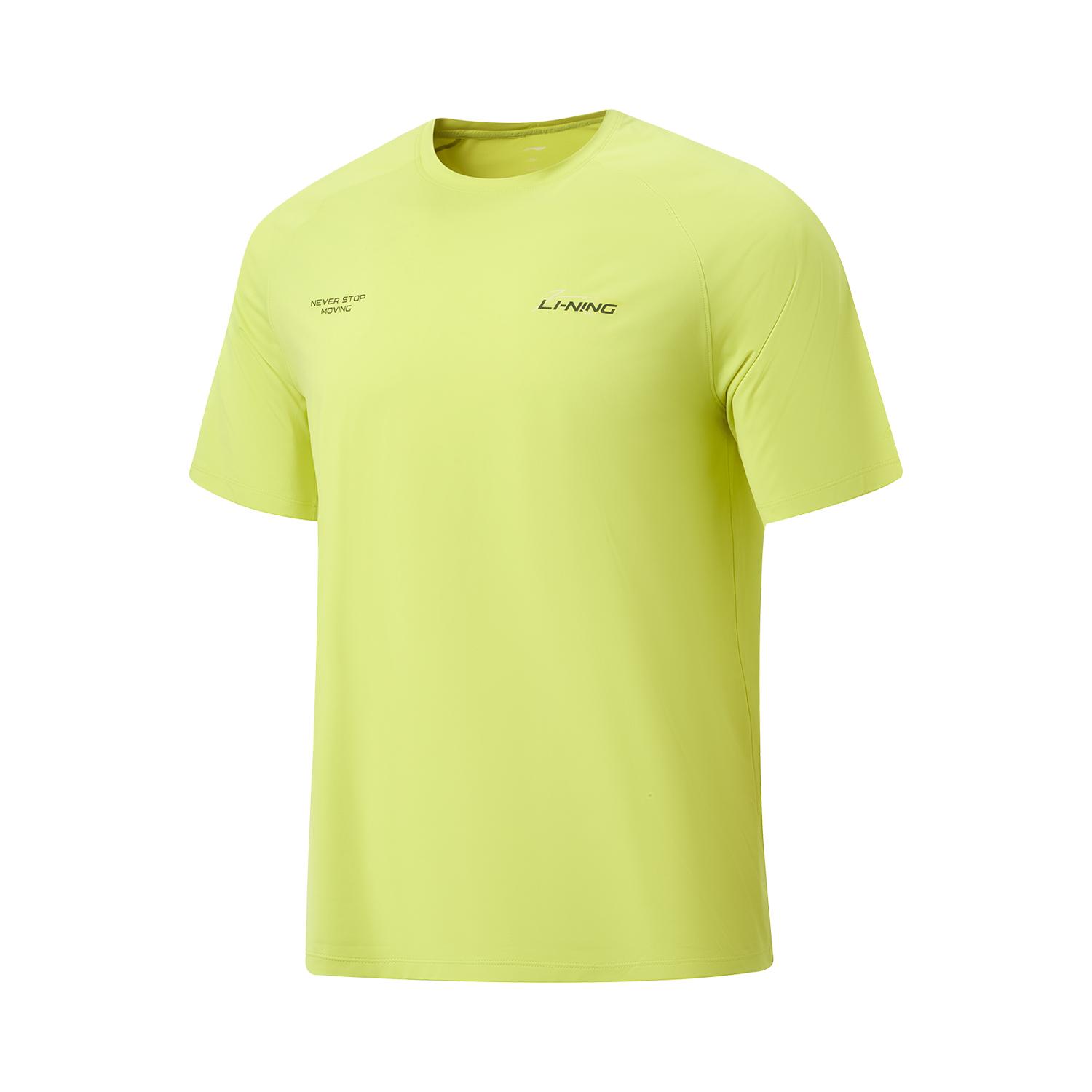 

Li-Ning Минималистичная футболка с принтом букв, короткий рукав, мужские топы ATSW323-6 S