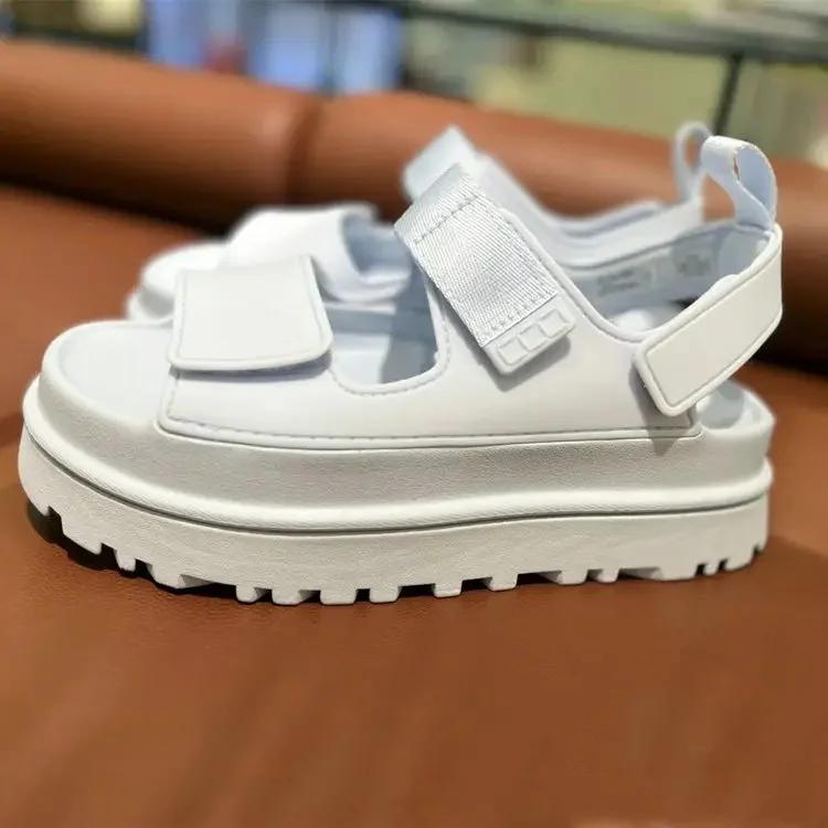 Dames Romeinse Sandalen Astronomische Optische Schoenen Casual Comfortabel Dikke Zool Hoogteverhogend Zomer Open Teen Strand Schoenen 41 white