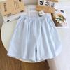 Pure Cotton Double-layer Yarn Nightdress Women's Spring and Summer New Round Neck Pure Cotton Medium and Long Dress Can Be Worn Outside Loungewear