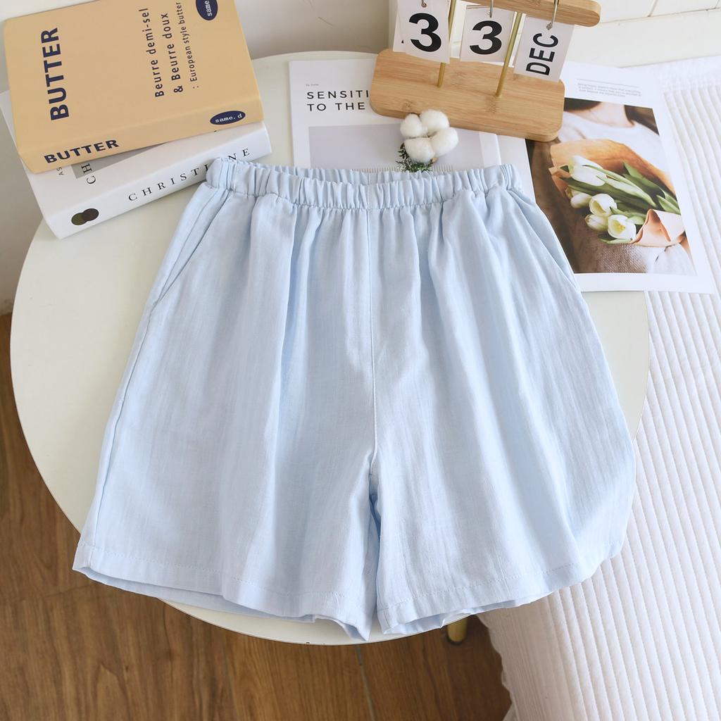 Pure Cotton Double-layer Yarn Nightdress Women's Spring and Summer New Round Neck Pure Cotton Medium and Long Dress Can Be Worn Outside Loungewear
