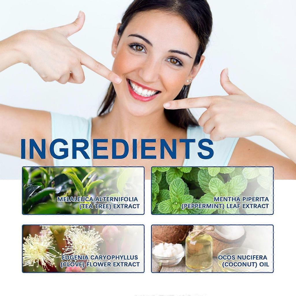 Coconut Mint Mouth Wash, Remove Stains Remove Odors Clean Mouth Whitening Teeth Oral Care
