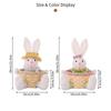 Easter Rabbit Decor With Candy Storage Basket Rabbit Candy Bowl Dish Easter Eggs Table Container For Supermarket Home School