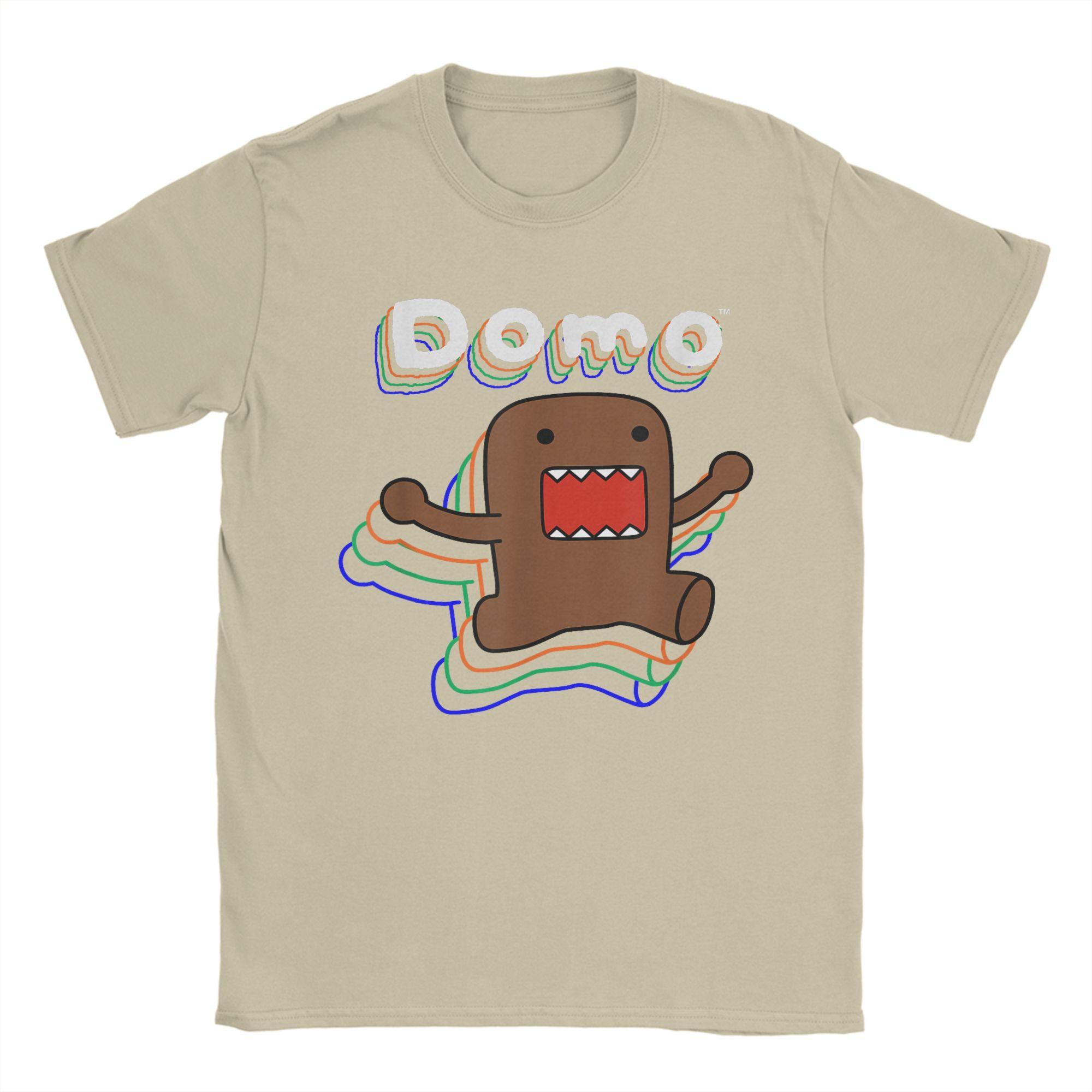 

Domo Товары Прыгающие Мужские Футболки Смешные Футболки С Коротким Рукавом С Круглым Вырезом Футболки 100% Хлопок Идея для Подарка Топы S