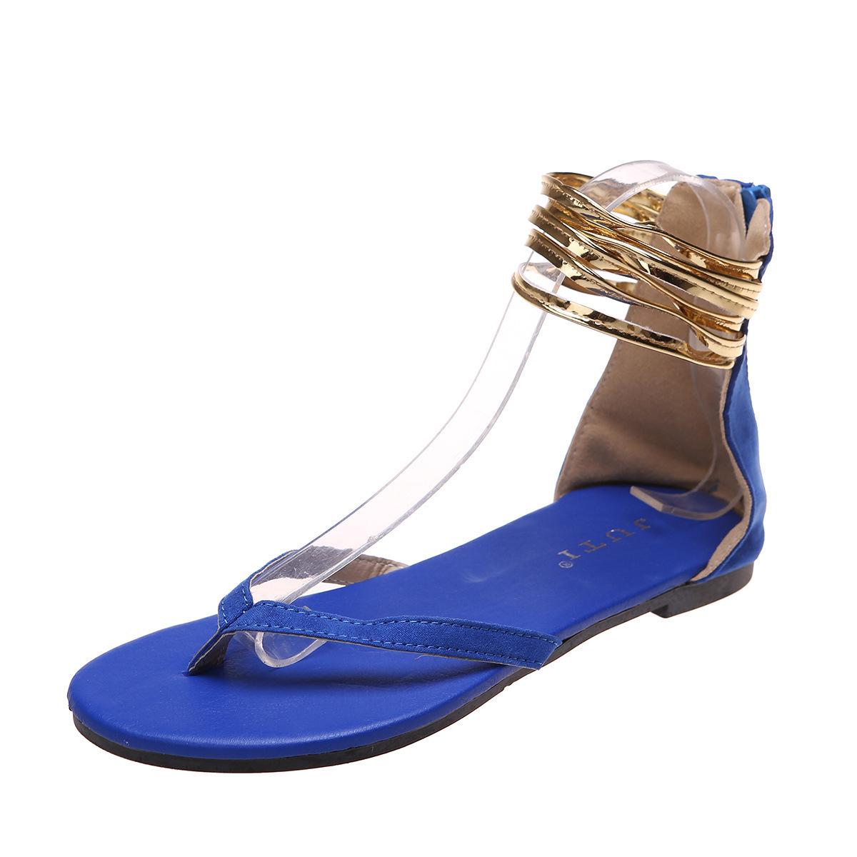 Women s Plus Size Ankle Strap Flat Sandals - 2022 Summer Collection Size 35