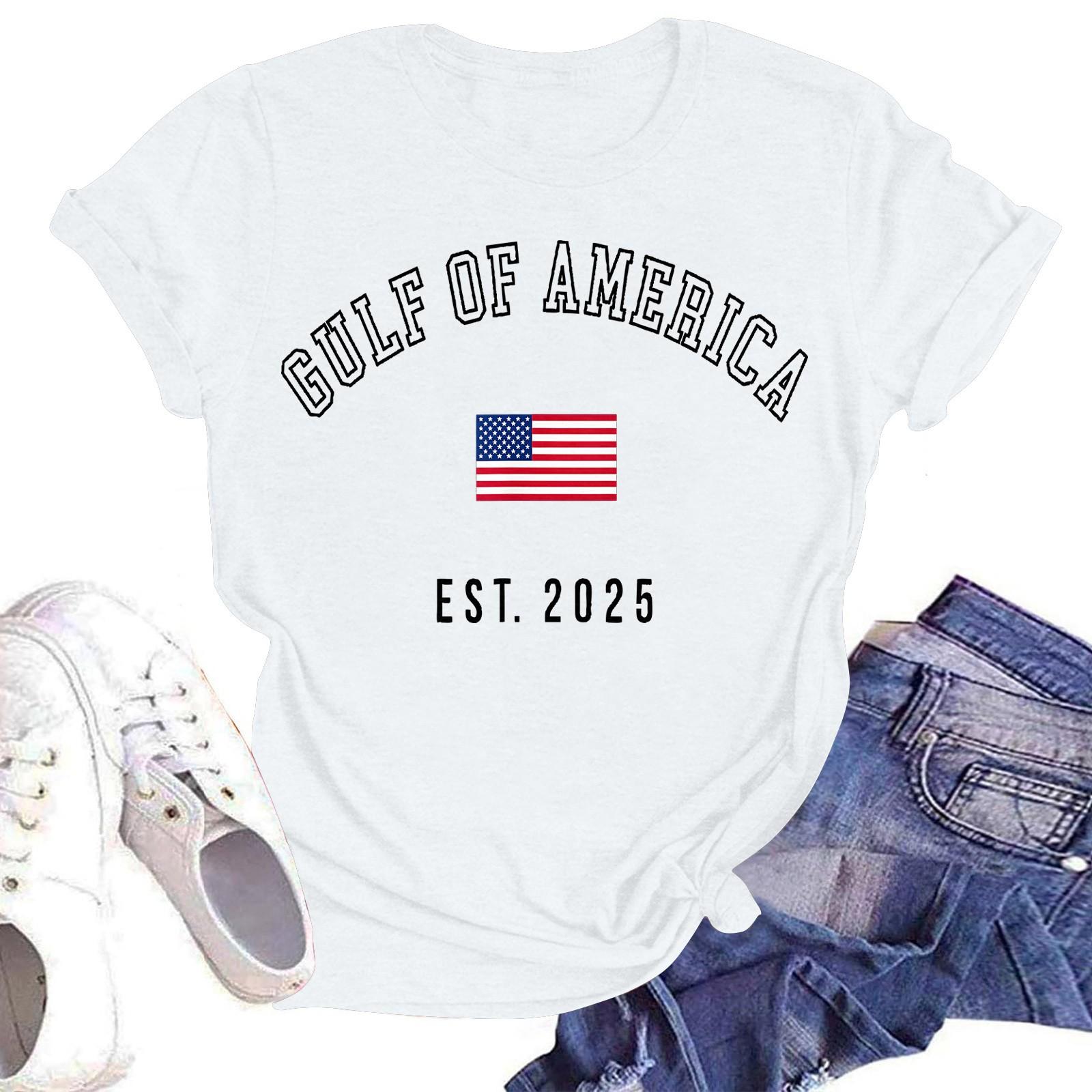 

Жіноча Повсякденна Мода Вуличний Слім Короткий Рукав Поточні Події Навколо Принтована Футболка Топ XL білий