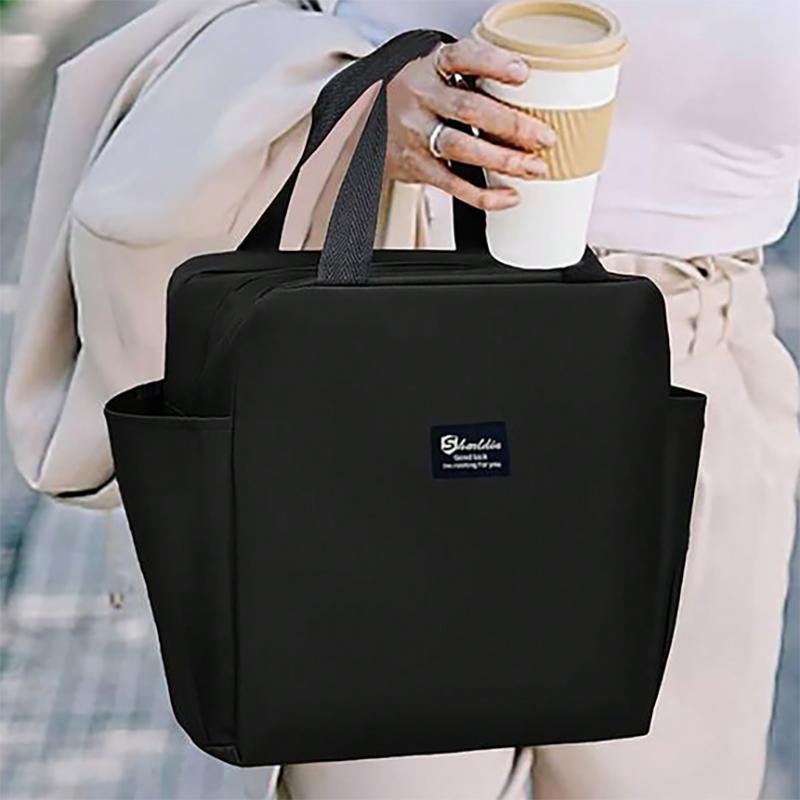 Multifunctional Zipper Thermal Lunch Bags For Women Large Capacity Waterproof Portable Cooler Bag Box Insulated Picnic Food Bag