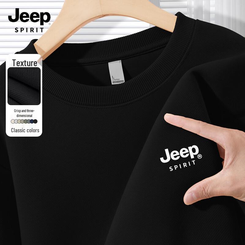 JEEP SPIRIT Men s 2025 Loose Fit Long Sleeve Sweatshirt 3XL