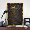 Sagittal Section Anatomy Metal Poster Customized Wall Art Retro Vintage Tinplate Signs for Aesthetic Room Decor Men Man Cave
