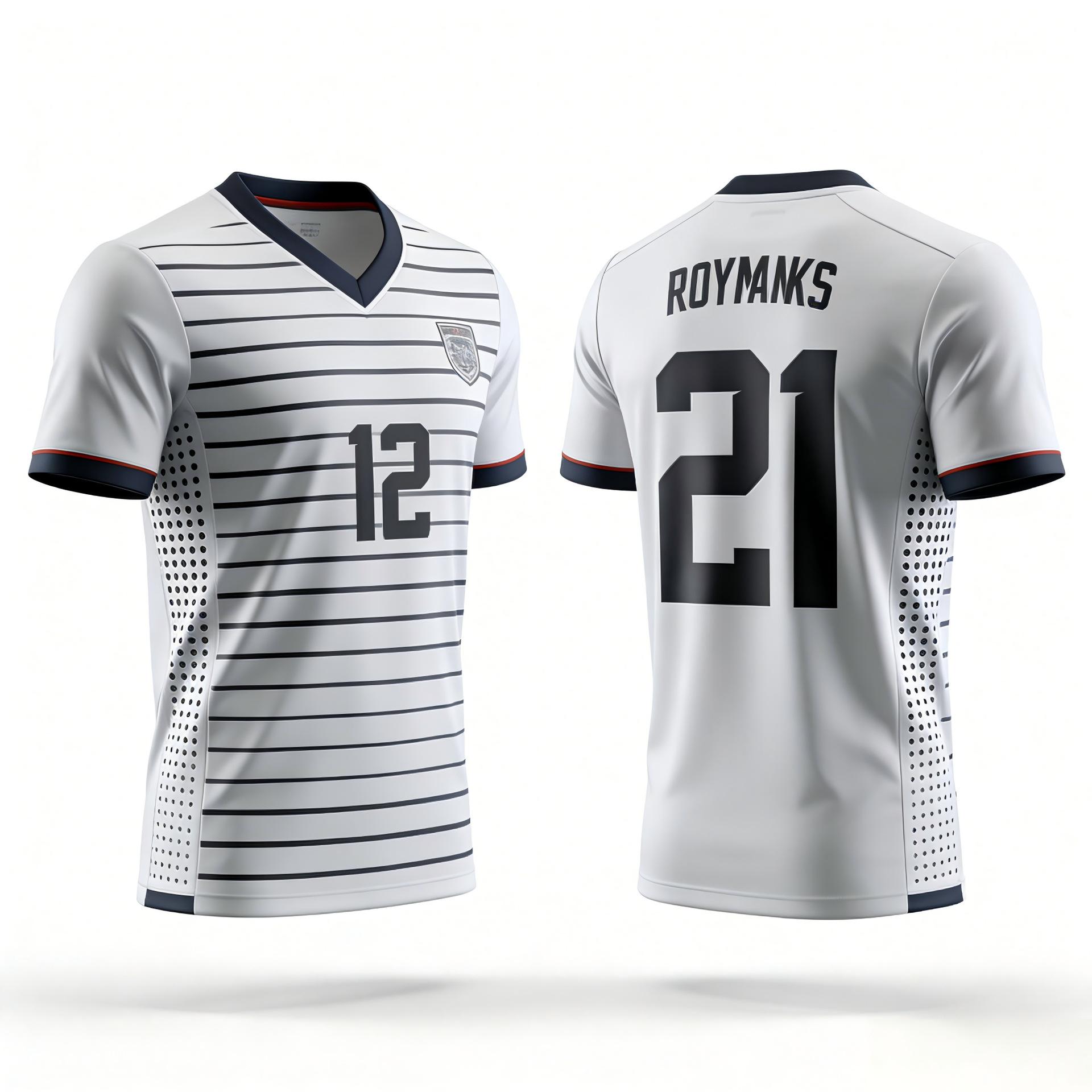 Foreign trade football suit set, sublimation digital printing, adult children s team game training jersey, cross-border wholesale XS