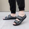 Summer Comfortable Diabetes Shoes Fat Thumb Instep Height Foot Code Middle-Aged Elderly Sandals Puffy Adjustable Slippers Unisex