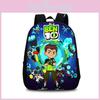 Ben 10 Kids Backpack With Creative Print Nylon School Bag For Boys And Girls