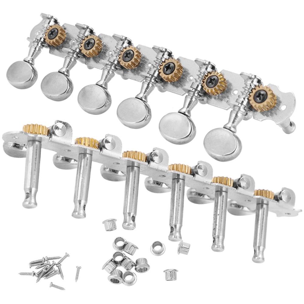 Metal Open Tuners 6L6R Configuration 12 String Guitar Parts Machine Heads For Guitar Repair