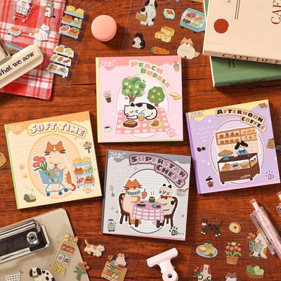 Yue Zhen Vitality Series Sticker Book: Cute Cartoon DIY Journal Decor