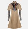 Adult Full Set Costume Dress with Bow Tie and Layered Sleeve Design for Cosplay Events and Themed Parties