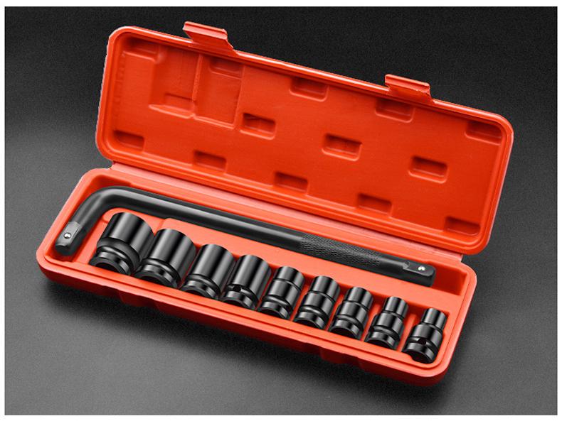 Extended Electric Hex Socket Hand Drill and Impact Wrench Tool Set
