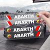 HIBWO1 4Pcs Car Door Handle Badge Protector Decal Wiper Sticker For Fiat ABARTH 124 125 130 131 500 595 Esseesse 695 Punto Scorpion