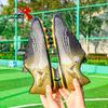 New football shoes men's and women's TF students anti-skid competition children's adult long nails high top AG training shoes MBW507