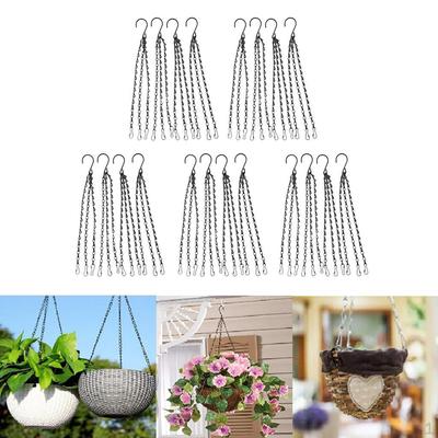 20 Lot Garden Flower Pot Lanterns Hanging Chains Hooks Gazebo