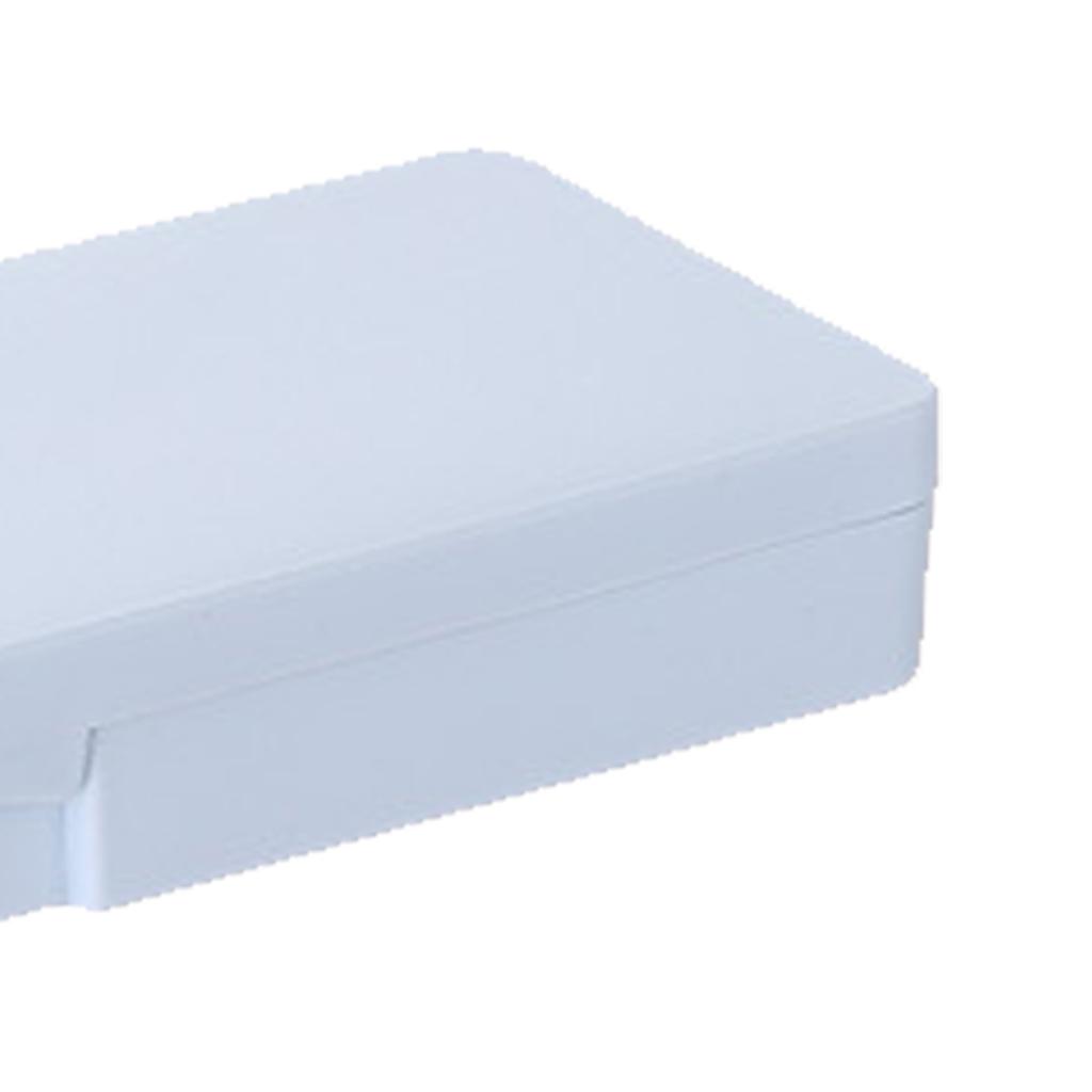 Plastic Pencil Case Snap Closure Lightweight Portable Simple Design Pen Box for Students Stationery Light Blue